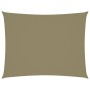 Toldo de vela rectangular tela Oxford beige 6x8 m de vidaXL, Sombrillas - Ref: Foro24-135168, Precio: 120,58 €, Descuento: %