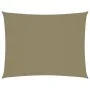 Toldo de vela rectangular tela Oxford beige 6x8 m de vidaXL, Sombrillas - Ref: Foro24-135168, Precio: 120,54 €, Descuento: %