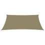 Toldo de vela rectangular tela Oxford beige 6x8 m de vidaXL, Sombrillas - Ref: Foro24-135168, Precio: 120,54 €, Descuento: %