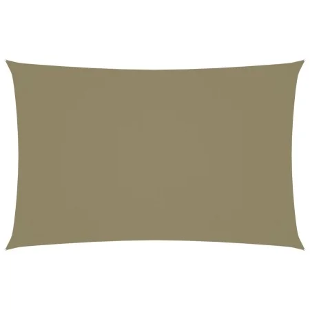 Toldo de vela rectangular tela Oxford beige 2x5 m de vidaXL, Sombrillas - Ref: Foro24-135149, Precio: 38,64 €, Descuento: %