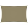 Toldo de vela rectangular tela Oxford beige 2x5 m de vidaXL, Sombrillas - Ref: Foro24-135149, Precio: 39,98 €, Descuento: %