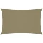 Toldo de vela rectangular tela Oxford beige 2x5 m de vidaXL, Sombrillas - Ref: Foro24-135149, Precio: 38,64 €, Descuento: %