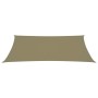 Toldo de vela rectangular tela Oxford beige 2x5 m de vidaXL, Sombrillas - Ref: Foro24-135149, Precio: 39,98 €, Descuento: %