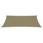 Toldo de vela rectangular tela Oxford beige 2x5 m de vidaXL, Sombrillas - Ref: Foro24-135149, Precio: 38,64 €, Descuento: %