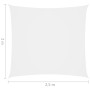 Toldo de vela rectangular tela Oxford blanco 2x2,5 m de vidaXL, Sombrillas - Ref: Foro24-135254, Precio: 24,71 €, Descuento: %