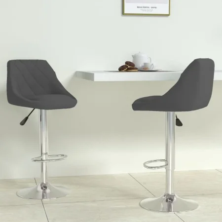 Kitchen stool 2 units in dark gray velvet by vidaXL, Kitchen stools - Ref: Foro24-335306, Price: 115,83 €, Discount: %