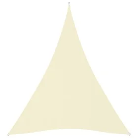 Toldo de vela triangular tela Oxford color crema 5x7x7 m de vidaXL, Sombrillas - Ref: Foro24-135237, Precio: 52,90 €, Descuen...