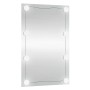 Espejo de pared rectangular con luces LED vidrio 40x60 cm en Espejos | Comprar online en Foru.es