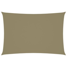 Toldo de vela rectangular tela Oxford beige 3x5 m de vidaXL, Sombrillas - Ref: Foro24-135157, Precio: 46,55 €, Descuento: %
