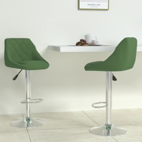 Taburete de cocina 2 unidades de terciopelo verde oscuro de vidaXL, Taburetes de cocina - Ref: Foro24-335308, Precio: 143,34 ...
