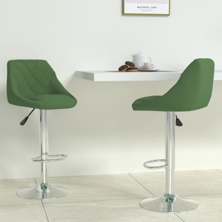 Taburete de cocina 2 unidades de terciopelo verde oscuro de vidaXL, Taburetes de cocina - Ref: Foro24-335308, Precio: 143,34 ...