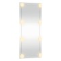 Espejo de pared rectangular con luces LED vidrio 40x80 cm en Espejos | Comprar online en Foru.es
