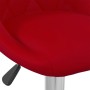 Taburete de cocina 2 unidades de terciopelo color vino tinto de vidaXL, Taburetes de cocina - Ref: Foro24-335311, Precio: 144...