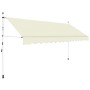 Toldo retráctil de operación manual 350 cm crema de vidaXL, Toldos - Ref: Foro24-143697, Precio: 92,15 €, Descuento: %