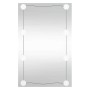 Espejo de pared rectangular con luces LED vidrio 50x80 cm en Espejos | Comprar online en Foru.es