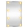 Espejo de pared rectangular con luces LED vidrio 50x80 cm en Espejos | Comprar online en Foru.es