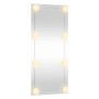 Espejo de pared rectangular con luces LED vidrio 50x100 cm en Espejos | Comprar online en Foru.es