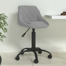 Silla de comedor de terciopelo gris claro de vidaXL, Sillas de comedor - Ref: Foro24-335360, Precio: 90,63 €, Descuento: %