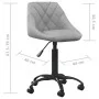 Silla de comedor de terciopelo gris claro de vidaXL, Sillas de comedor - Ref: Foro24-335360, Precio: 90,63 €, Descuento: %