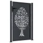 Anthracite gray steel garden gate tree design 105x155 cm by vidaXL, garden gates - Ref: Foro24-153157, Price: 285,05 €, Disco...