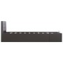 Cama canapé hidráulica cuero sintético gris 100x200 cm de vidaXL, Camas y somieres - Ref: Foro24-285523, Precio: 290,88 €, De...