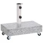 Base de sombrilla granito gris claro 45x25x8,3 cm de vidaXL, Bases para sombrillas - Ref: Foro24-313666, Precio: 86,67 €, Des...