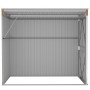 Cobertizo jardín pared acero galvanizado marrón 118x194x178 cm de vidaXL, Cobertizos - Ref: Foro24-316224, Precio: 202,95 €, ...