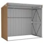 Cobertizo jardín pared acero galvanizado marrón 118x194x178 cm de vidaXL, Cobertizos - Ref: Foro24-316224, Precio: 189,97 €, ...
