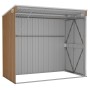 Cobertizo jardín pared acero galvanizado marrón 118x194x178 cm de vidaXL, Cobertizos - Ref: Foro24-316224, Precio: 202,95 €, ...