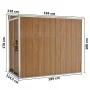 Cobertizo jardín pared acero galvanizado marrón 118x194x178 cm de vidaXL, Cobertizos - Ref: Foro24-316224, Precio: 189,97 €, ...