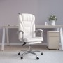 Silla de oficina reclinable cuero sintético blanco de vidaXL, Sillas de oficina - Ref: Foro24-349702, Precio: 139,25 €, Descu...