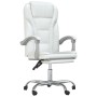 Silla de oficina reclinable cuero sintético blanco de vidaXL, Sillas de oficina - Ref: Foro24-349702, Precio: 139,25 €, Descu...