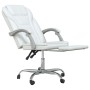 Silla de oficina reclinable cuero sintético blanco de vidaXL, Sillas de oficina - Ref: Foro24-349702, Precio: 139,25 €, Descu...
