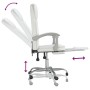 Silla de oficina reclinable cuero sintético blanco de vidaXL, Sillas de oficina - Ref: Foro24-349702, Precio: 139,25 €, Descu...