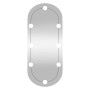 Espejo de pared ovalado con luces LED vidrio 30x70 cm en Espejos | Comprar online en Foru.es
