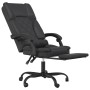 Silla de oficina reclinable masaje cuero sintético negro de vidaXL, Sillas de oficina - Ref: Foro24-349687, Precio: 150,06 €,...