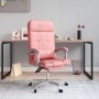 Silla de oficina reclinable masaje cuero sintético rosa de vidaXL, Sillas de oficina - Ref: Foro24-349711, Precio: 117,76 €, ...