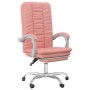 Silla de oficina reclinable cuero sintético rosa de vidaXL, Sillas de oficina - Ref: Foro24-349721, Precio: 120,62 €, Descuen...