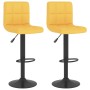 Taburetes de cocina 2 unidades tela amarillo mostaza de vidaXL, Taburetes de cocina - Ref: Foro24-334289, Precio: 127,23 €, D...