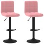 Taburetes de cocina 2 unidades terciopelo rosa de vidaXL, Taburetes de cocina - Ref: Foro24-334310, Precio: 118,13 €, Descuen...