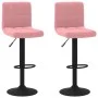 Taburetes de cocina 2 unidades terciopelo rosa de vidaXL, Taburetes de cocina - Ref: Foro24-334310, Precio: 117,18 €, Descuen...