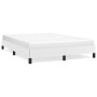 Estructura de cama de cuero sintético blanco 140x190 cm de vidaXL, Camas y somieres - Ref: Foro24-346899, Precio: 100,14 €, D...