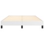 Estructura de cama de cuero sintético blanco 140x190 cm de vidaXL, Camas y somieres - Ref: Foro24-346899, Precio: 100,14 €, D...