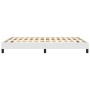Estructura de cama de cuero sintético blanco 140x190 cm de vidaXL, Camas y somieres - Ref: Foro24-346899, Precio: 100,14 €, D...