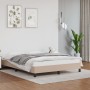 Estructura de cama cuero sintético color capuchino 140x190 cm de vidaXL, Camas y somieres - Ref: Foro24-346903, Precio: 102,9...
