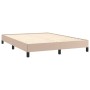 Estructura de cama cuero sintético color capuchino 140x190 cm de vidaXL, Camas y somieres - Ref: Foro24-346903, Precio: 102,9...