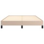 Estructura de cama cuero sintético color capuchino 140x190 cm de vidaXL, Camas y somieres - Ref: Foro24-346903, Precio: 102,9...