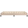 Estructura de cama cuero sintético color capuchino 140x190 cm de vidaXL, Camas y somieres - Ref: Foro24-346903, Precio: 102,9...