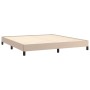 Estructura de cama de cuero sintético capuchino 160x200 cm de vidaXL, Camas y somieres - Ref: Foro24-346915, Precio: 120,66 €...