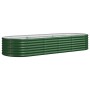 Jardinera arriate acero galvanizado verde 224x80x36 cm en Macetas y jardineras | Comprar online en Foru.es